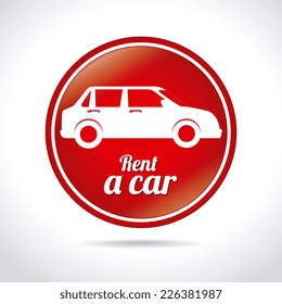 Car design over white background, vector illustration