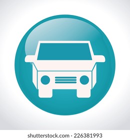Car design over white background, vector illustration