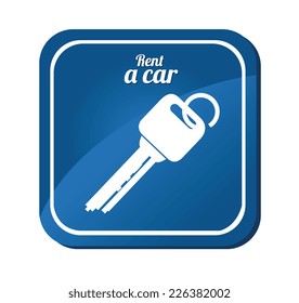 Car design over white background, vector illustration