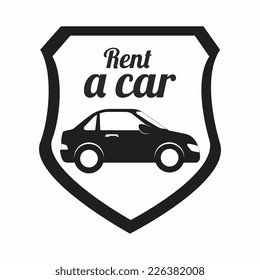 Car design over white background, vector illustration
