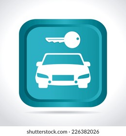 Car design over white background, vector illustration