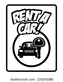 Car design over white background, vector illustration.