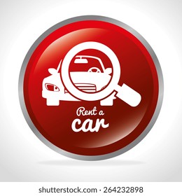 Car design over white background, vector illustration.