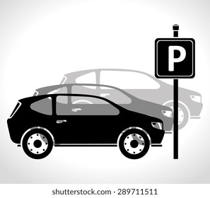 Car design over white background, vector illustration.