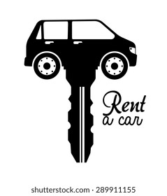 Car design over white background, vector illustration.