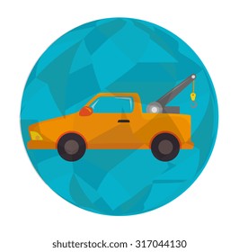 Car design over white background, vector illustration.