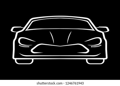 Car design silhouettes – vector