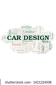 Car Design Word Cloud Wordcloud Made Stock Vector (Royalty Free ...