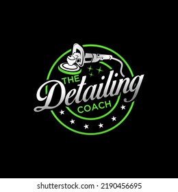  car detailing automotive logo design template illustration