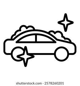 Car Detailing icon line vector illustration