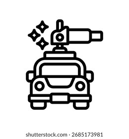 Car Detailing Icon Outline Vector Illustration