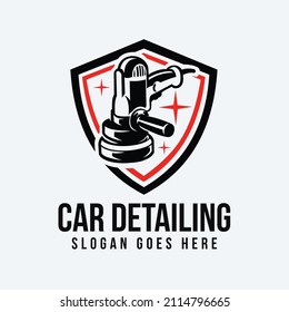 Car detailing shield emblem ready made logo vector isolated. Best for car detailing related business