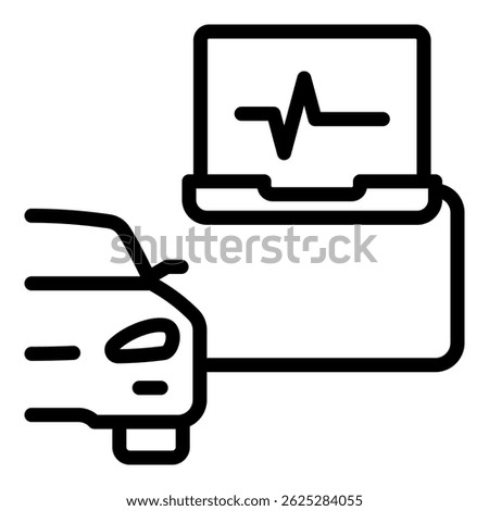 Car Diagnostic Icon Element For Design