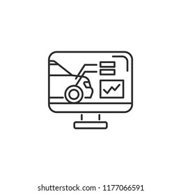 Car diagnostic icon isolated on white background. Service symbol modern, simple, vector, icon for website design, mobile app, ui. Vector Illustration