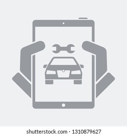 Car diagnostic on tablet
