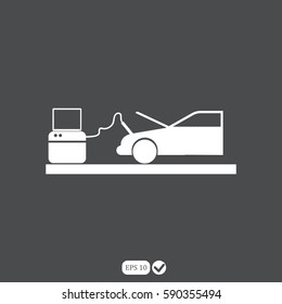 car diagnostics icon