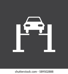 Car diagnostics icon. Car dashboard icon. Vector illustration
