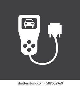 Car diagnostics icon. Car dashboard icon. Vector illustration