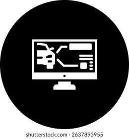 Car Diagnostics Icon Element For Design