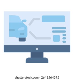 Car Diagnostics Icon Element For Design