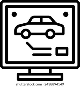 Auto-Diagnose-Symbol. Fehlererkennung