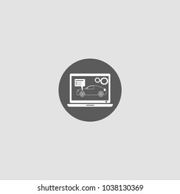 Car Diagnostics Icon Vector.