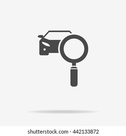 Car diagnostics icon. Vector concept illustration for design.