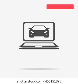 Car diagnostics icon. Vector concept illustration for design.