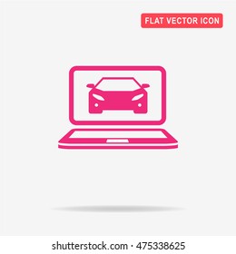 Car diagnostics icon. Vector concept illustration for design.