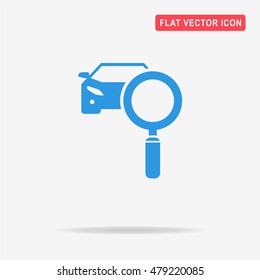 Car diagnostics icon. Vector concept illustration for design.