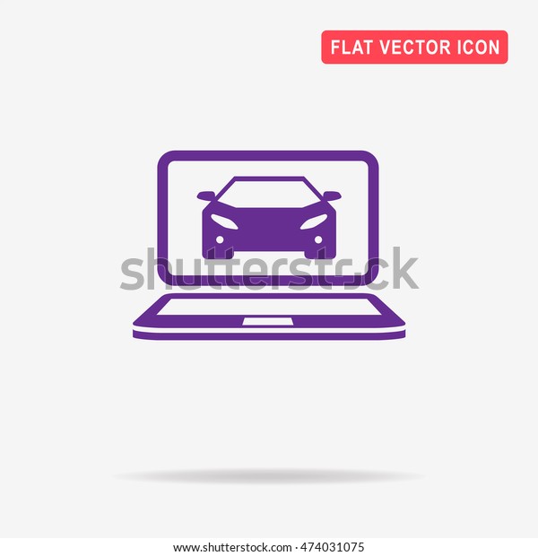 Car diagnostics icon. Vector concept illustration\
for design.