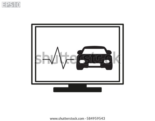 car\
diagnostics, icon, vector illustration\
eps10