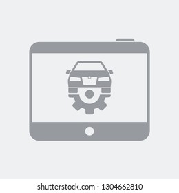 Car diagnostics on tablet