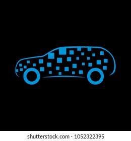 car digital logo