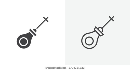 Icono de la tira reactiva del coche. colección de la línea editable del movimiento y de los estilos planos sólidos.
