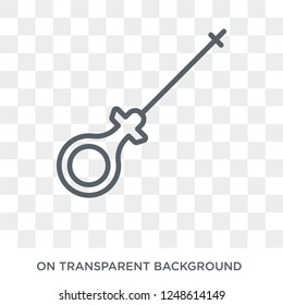 car dipstick icon. car dipstick design concept from Car parts collection. Simple element vector illustration on transparent background.