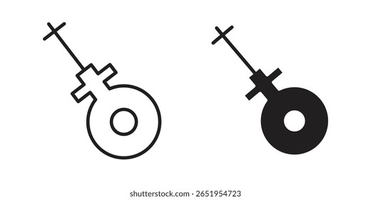 Icono del dipstick del coche. conjunto de símbolos de Vector moderno