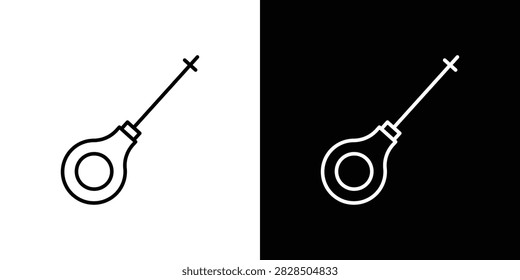 Car dipstick icon thin line symbol pack