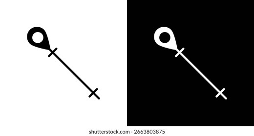 Ilustraciones del Clipart del Vector del icono del dipstick del coche en estilo plano