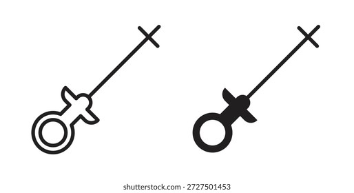 Auto-Dipstick-Symbol für Web und App. Vektorgrafik eps