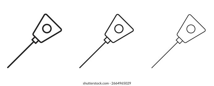 Icono del dipstick del coche para los Elementos del Sitio web o de los App, logotipo. Gráficos de Vector de píxeles
