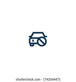 Car Disabled- Pictograph | Line Icon