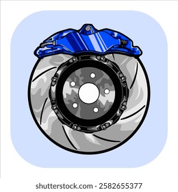 Car Disc Brake Vector Design Illustrator
