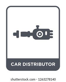 car distributor icon vector on white background, car distributor trendy filled icons from Car parts collection, car distributor simple element illustration