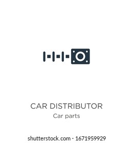 Vektorillustration für Autohändler Trendy flache Auto-Distributor Symbol aus der Autoteilekollektion einzeln auf weißem Hintergrund. Vektorillustration-Illustration kann für Web- und Mobile-Grafikdesign, Logo, eps10 verwendet werden
