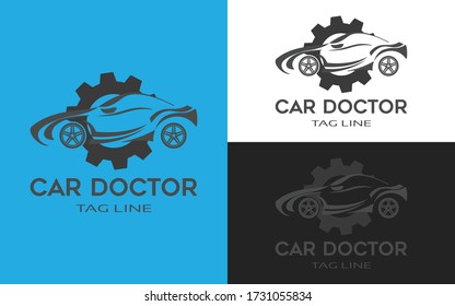 car doctor logo vector template