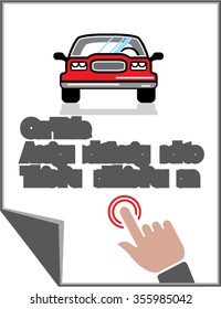 Car Document Click Sign
