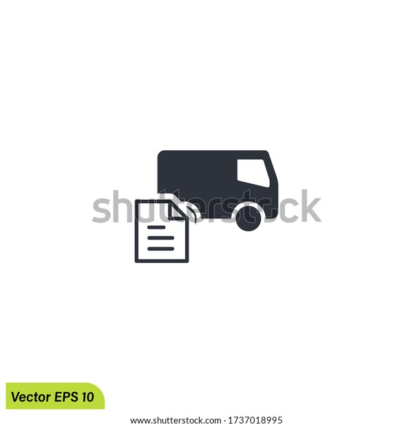 Car document icon illustration. business and finance\
icon. Perfect for application, web, logo and presentation template.\
vector eps 10