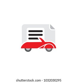 Car Document Logo Icon Design