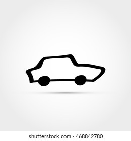Car doodle icon